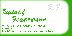 rudolf feuermann business card